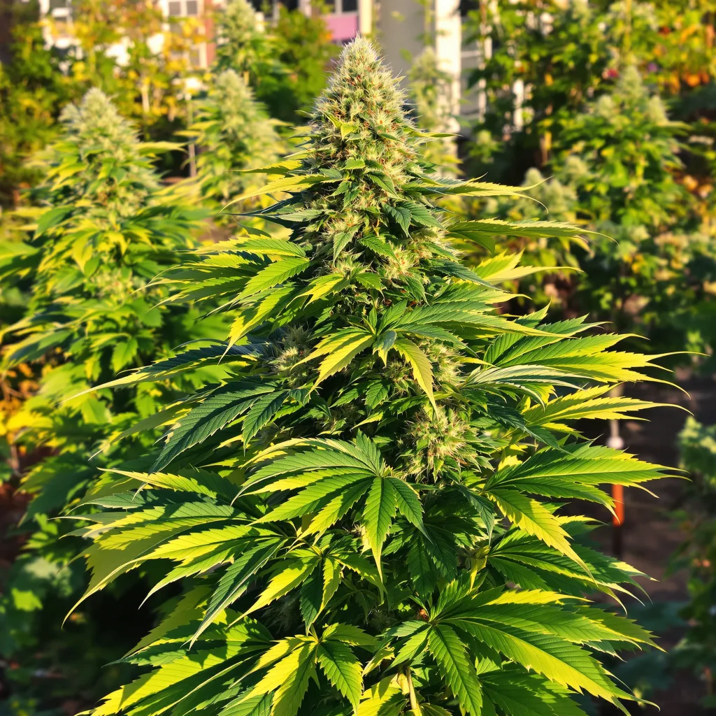 Blackberry Cream 78% indica / 22% sativa — fleur avec trichomes visibles
