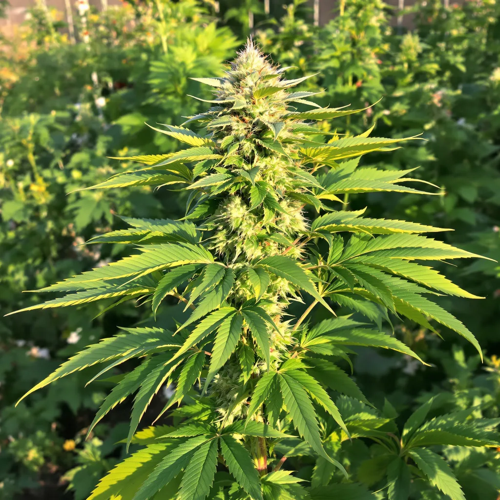 Blackberry Hashplant 76% indica / 24% sativa — fleur avec trichomes visibles