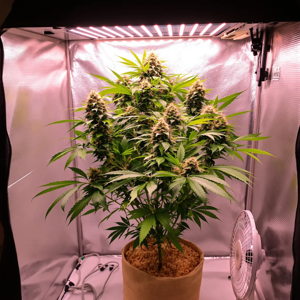 Plante de cannabis Blackberry Kush en floraison — 60-100 cm autofloraison
