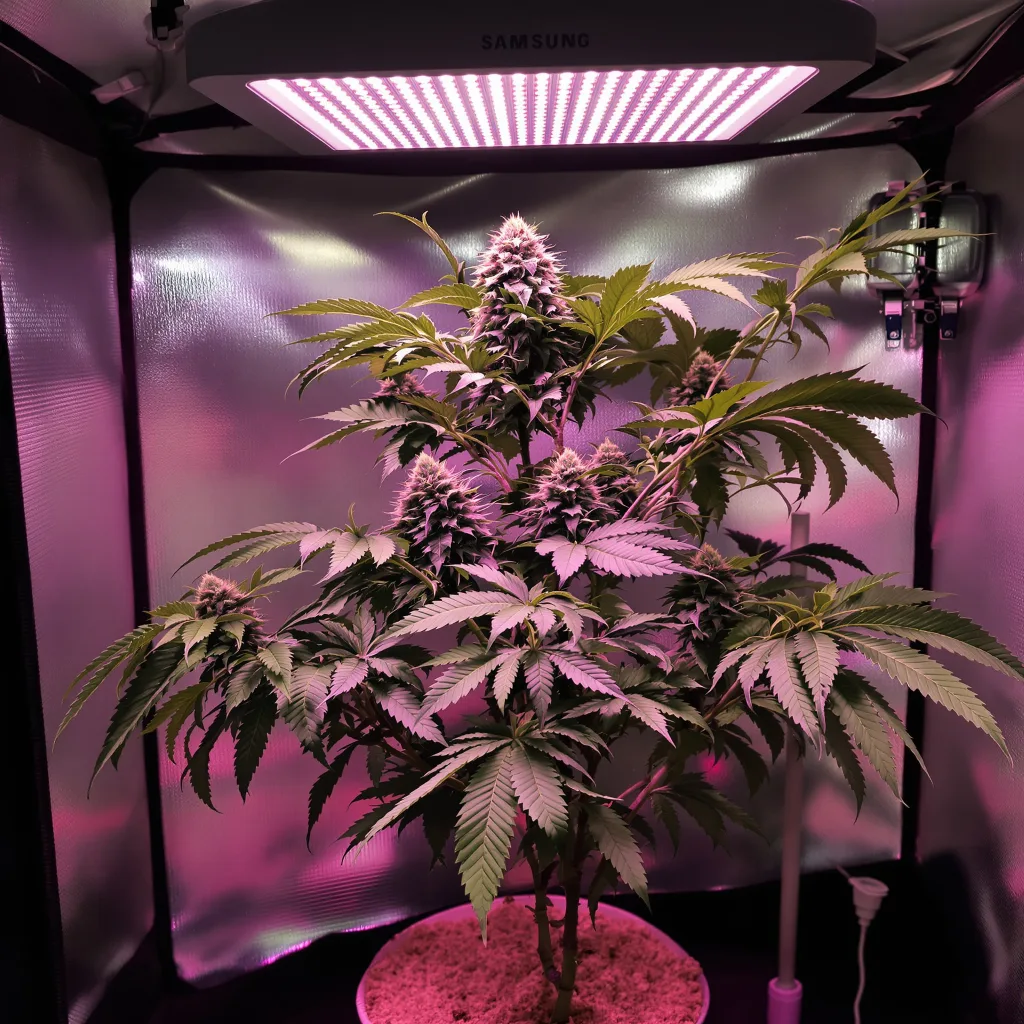 Plante de cannabis Blackberry Kush en floraison — 90-130 cm féminisée