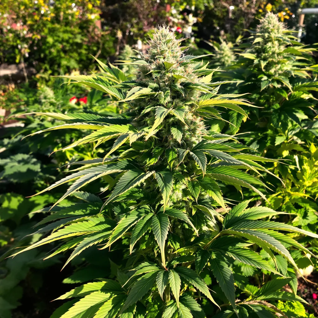 Blackberry Kush 80% indica / 20% sativa — fleur avec trichomes visibles