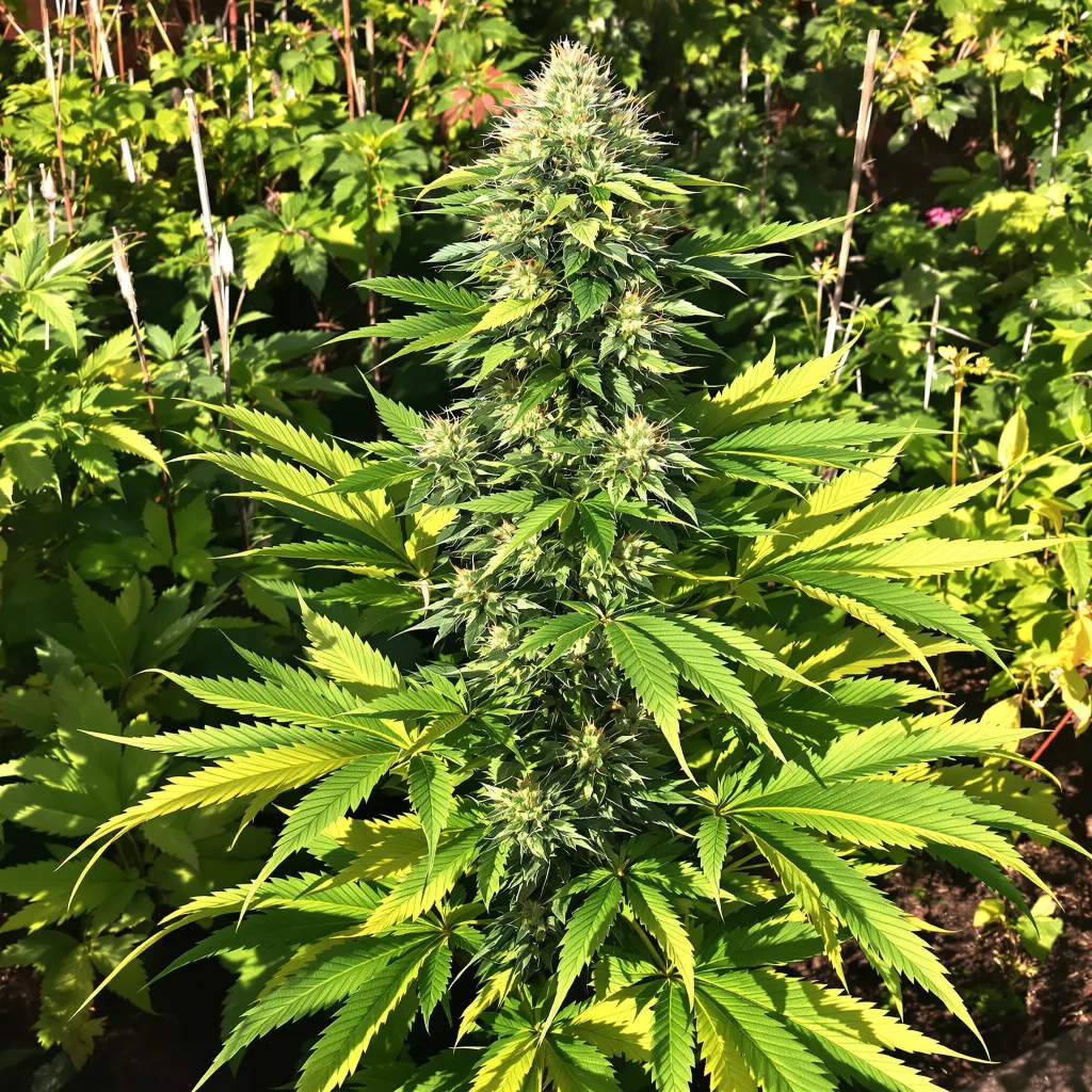 Blackwater 83% indica / 17% sativa — fleur avec trichomes visibles