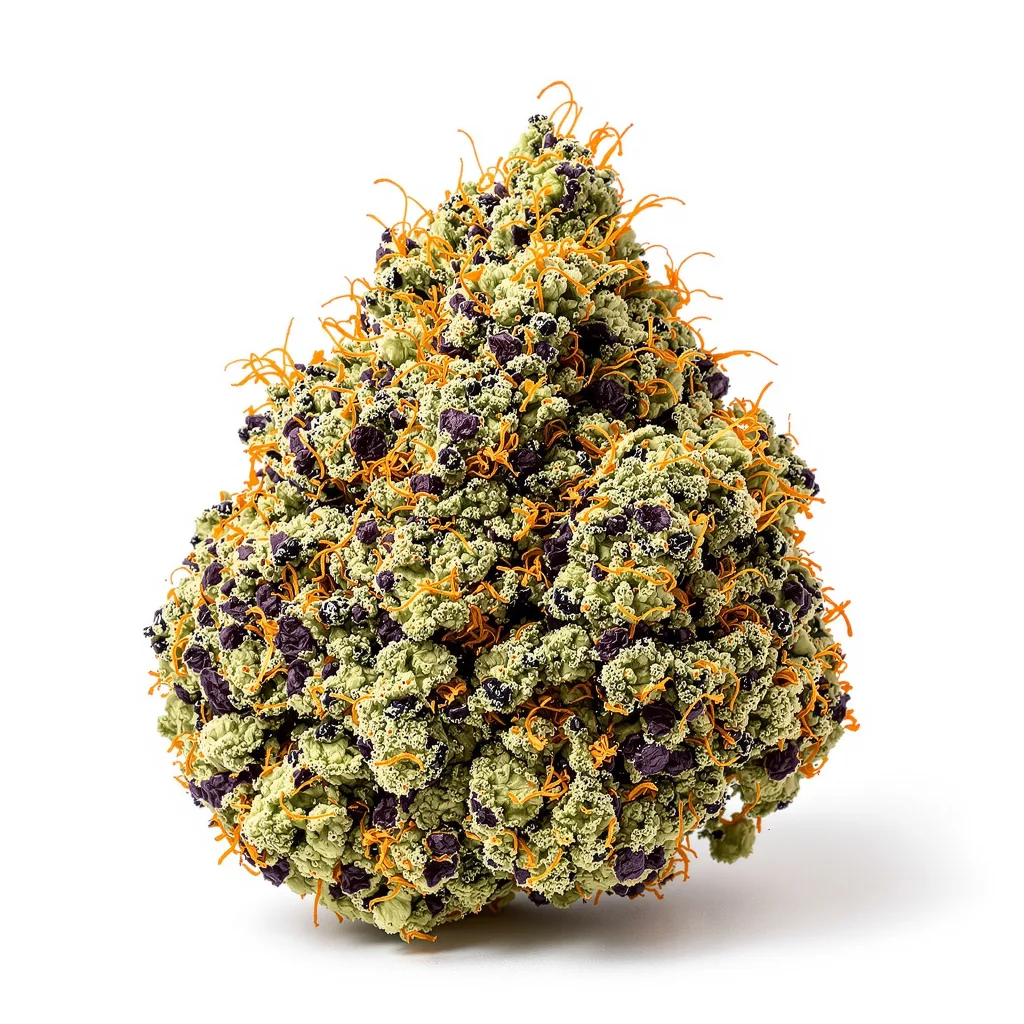Blackwater 83% indica / 17% sativa — fleur avec trichomes visibles