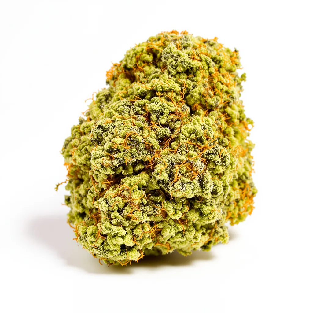 Blob OG 21% indica / 79% sativa — fleur avec trichomes visibles