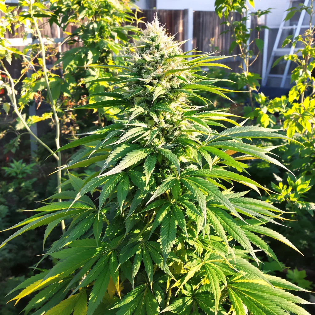 Bloos Kloos 83% indica / 17% sativa — fleur avec trichomes visibles