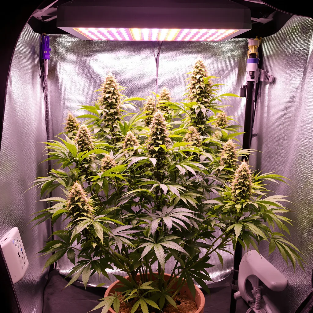 Plante de cannabis Blue Blood en floraison — 60-100 cm autofloraison