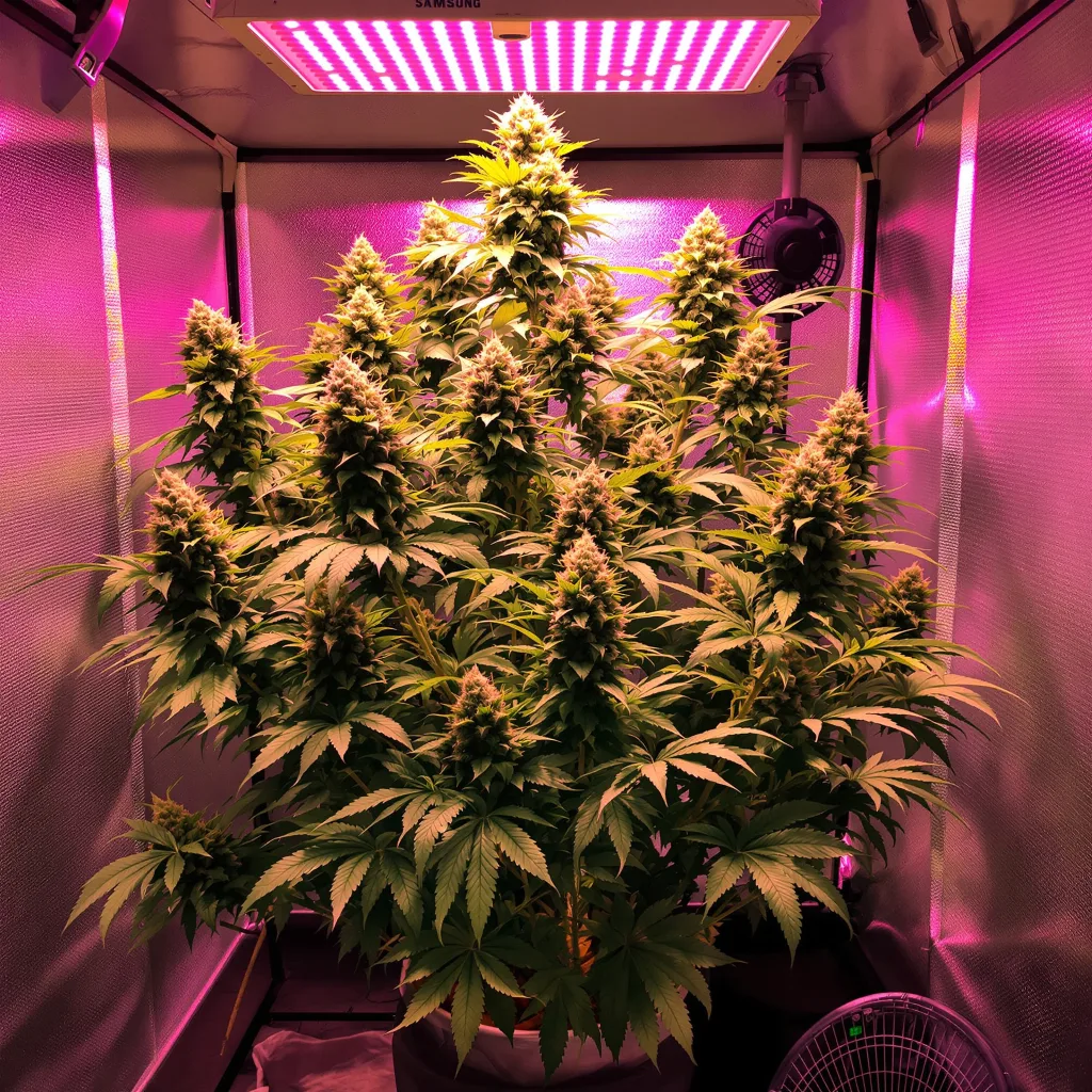 Plante de cannabis Blue Cheese en floraison — 120-180 cm féminisée
