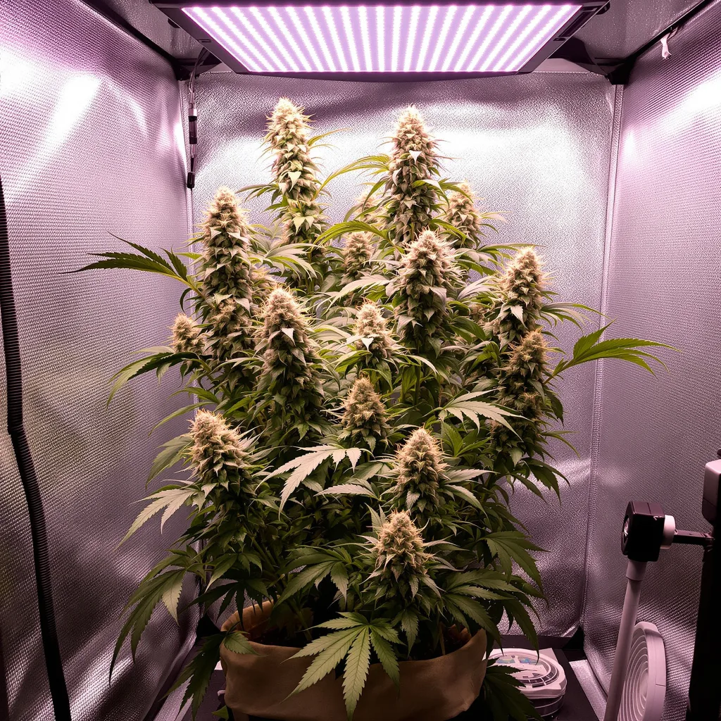 Plante de cannabis Blue Cookies en floraison — 60-100 cm autofloraison