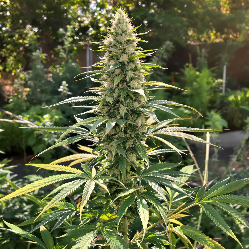 Blue Cookies 60% indica / 40% sativa — fleur avec trichomes visibles