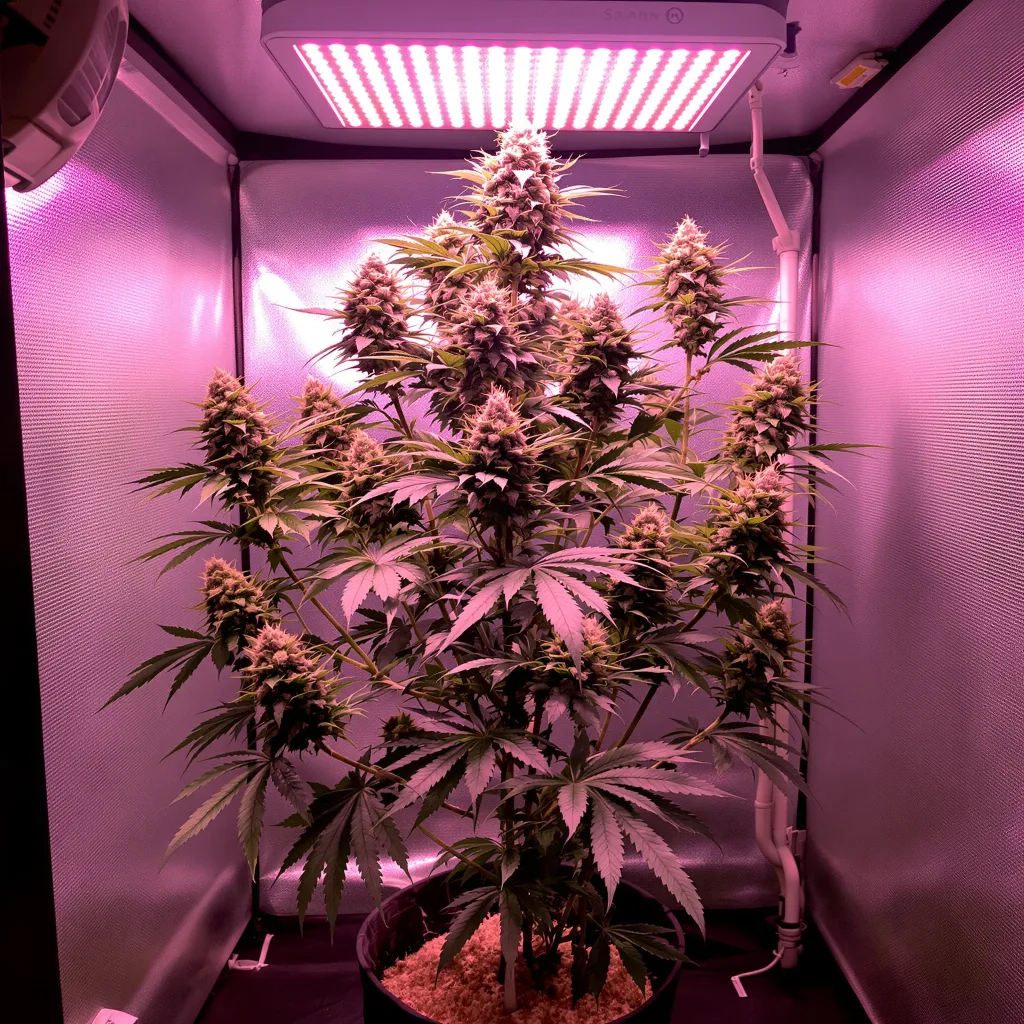 Plante de cannabis Blue Galaxy en floraison — 120-180 cm féminisée