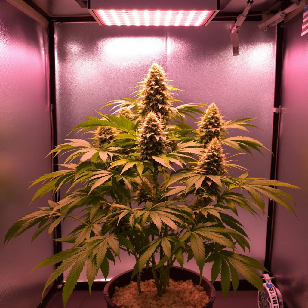 Plante de cannabis Blue God en floraison — 90-130 cm féminisée