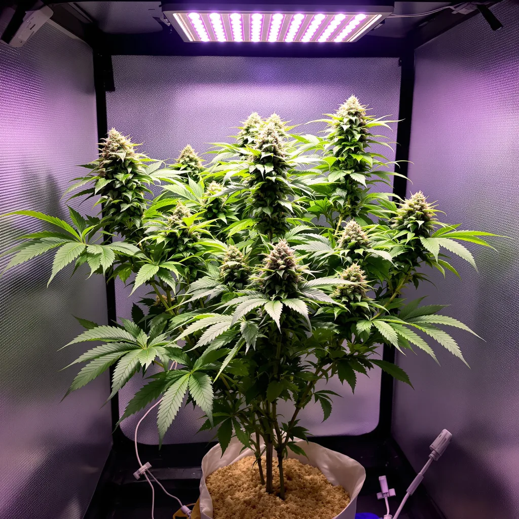 Plante de cannabis Blue Haze en floraison — 60-100 cm autofloraison