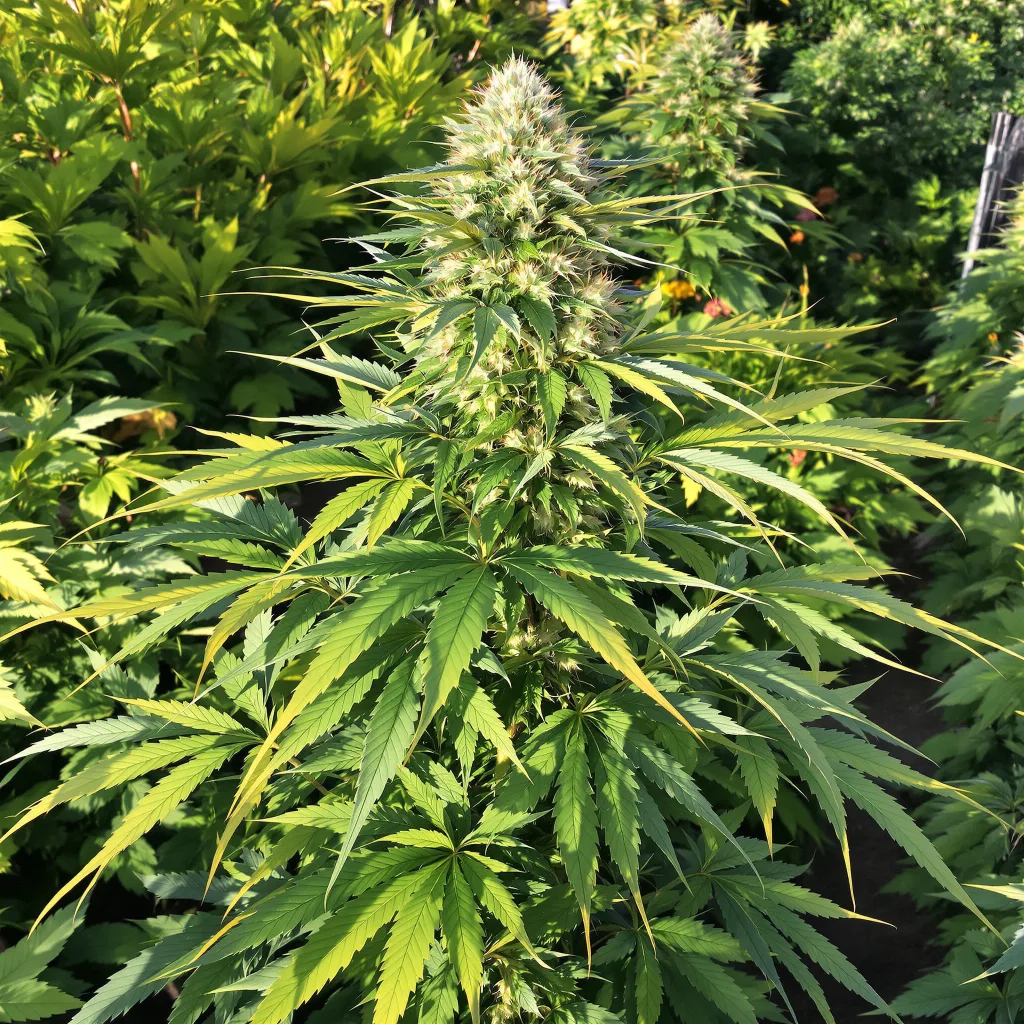 Blue Haze 80% indica / 20% sativa — fleur avec trichomes visibles