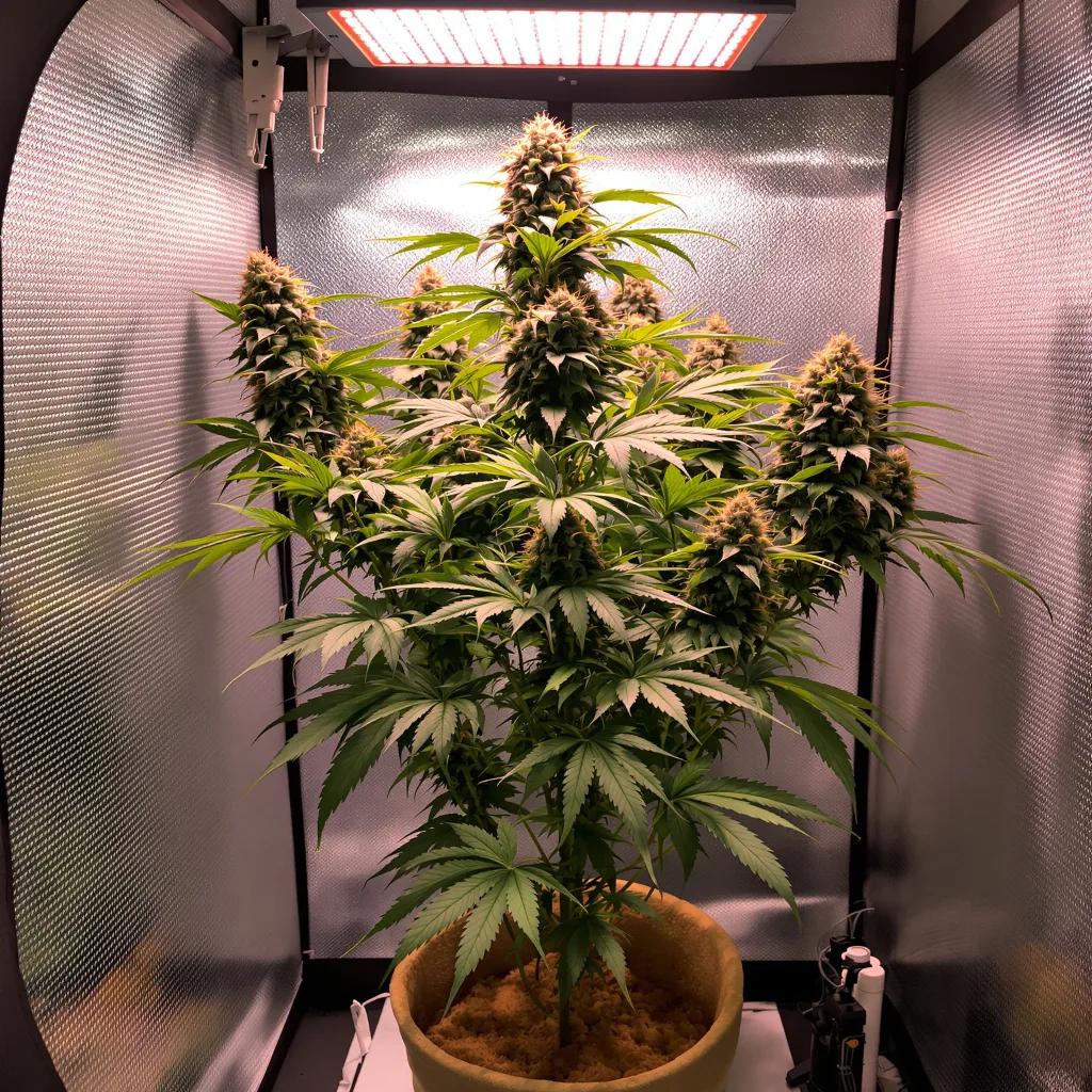 Plante de cannabis Blue Jack City en floraison — 60-100 cm autofloraison