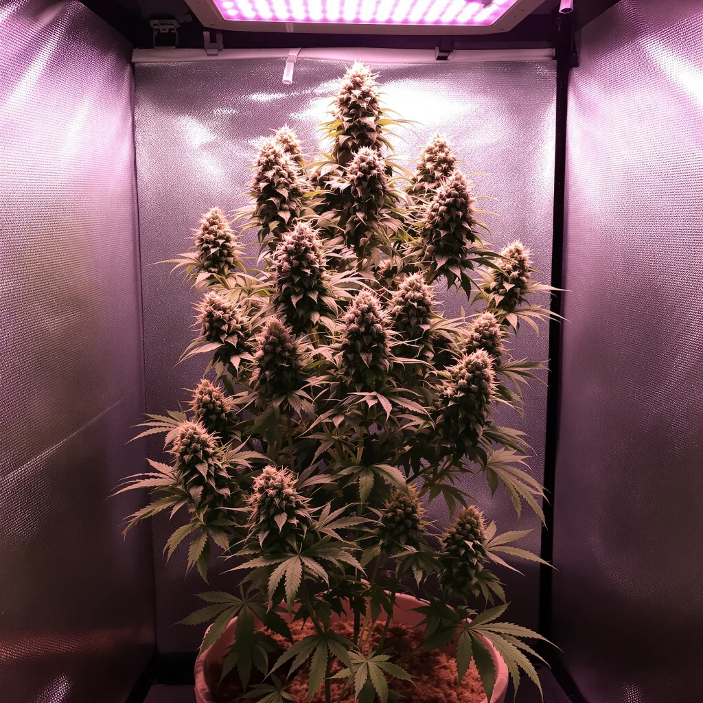 Plante de cannabis Blue Jay Way en floraison — 120-180 cm féminisée