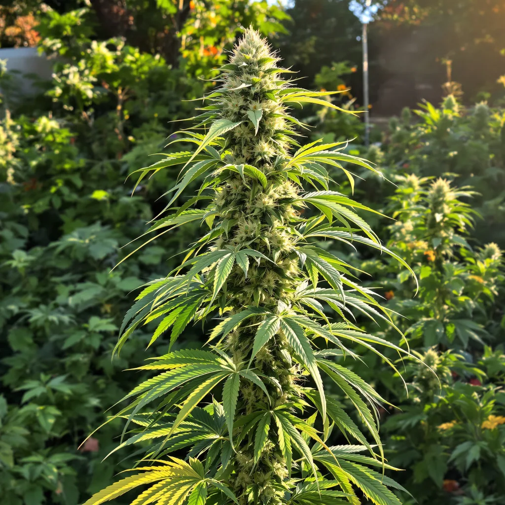 Blue Kiss 12% indica / 88% sativa — fleur avec trichomes visibles