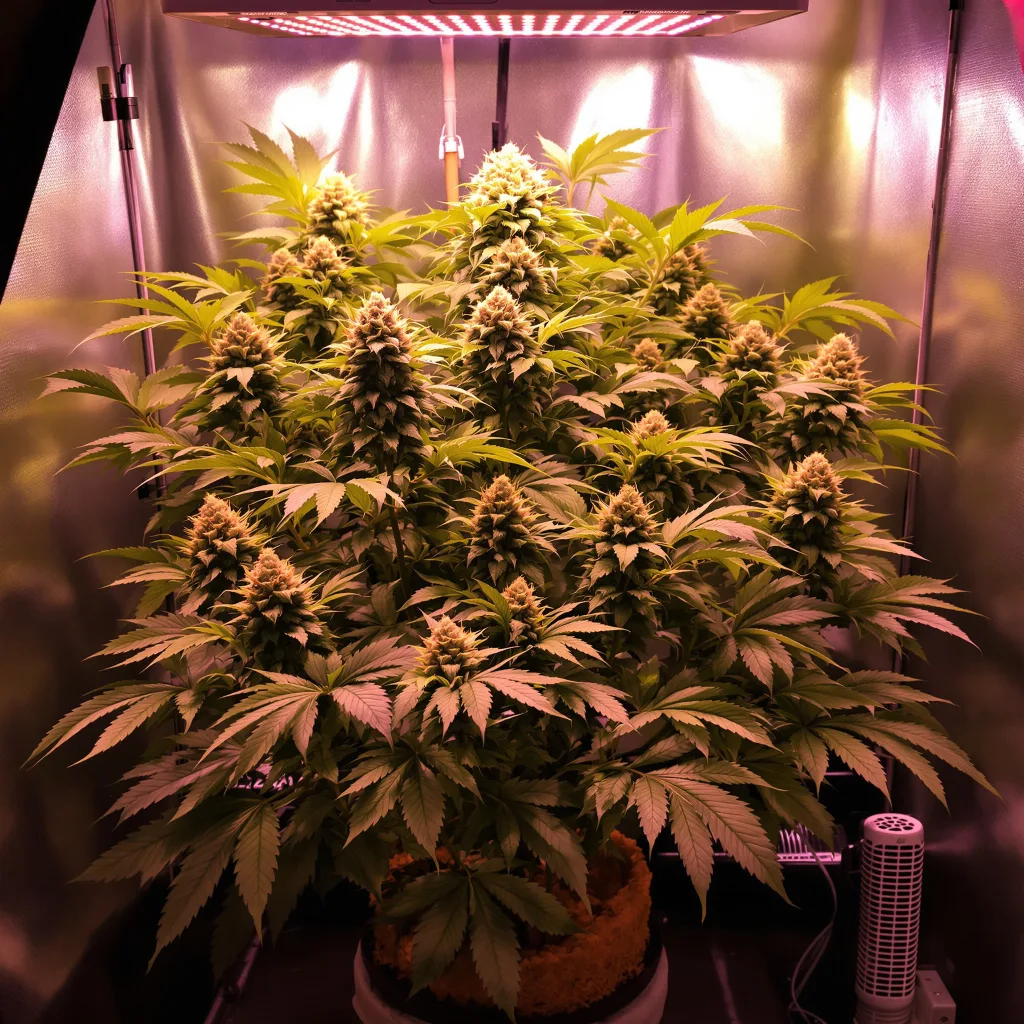 Plante de cannabis Blue Knight en floraison — 60-100 cm autofloraison