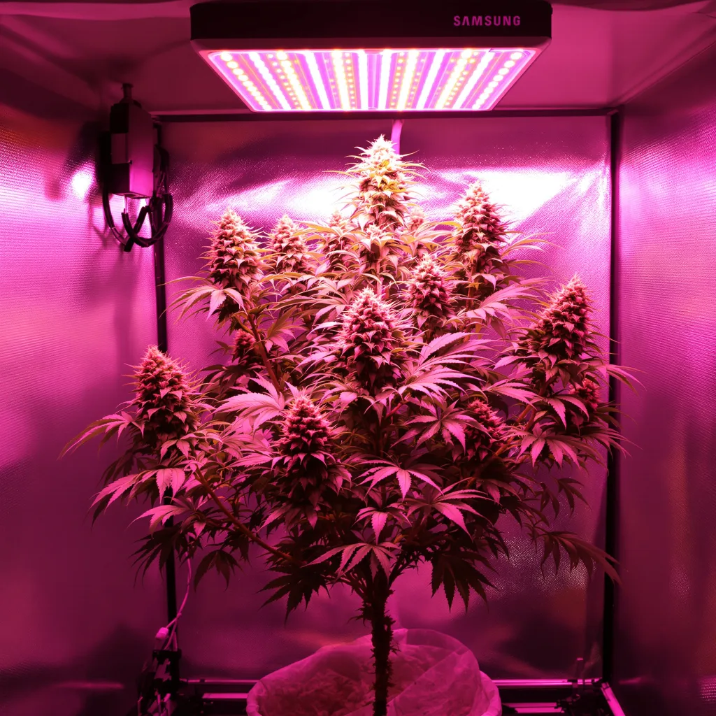 Plante de cannabis Blue Kush en floraison — 60-100 cm autofloraison