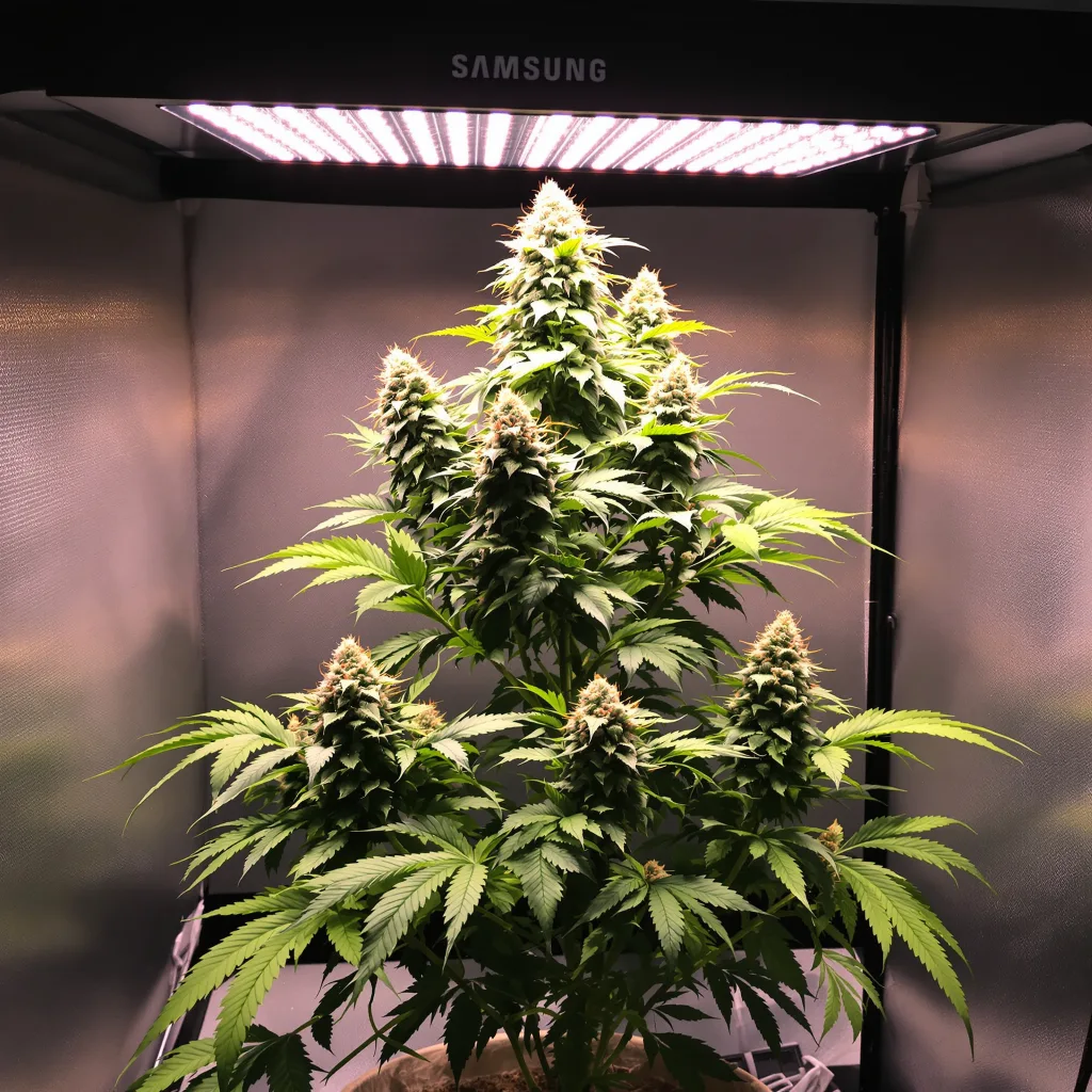 Plante de cannabis Blue Kush en floraison — 120-180 cm féminisée