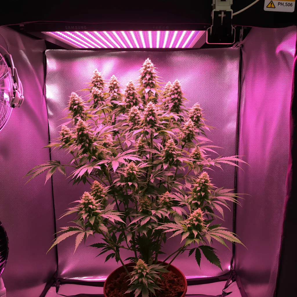 Plante de cannabis Blue Lyly en floraison — 120-180 cm féminisée