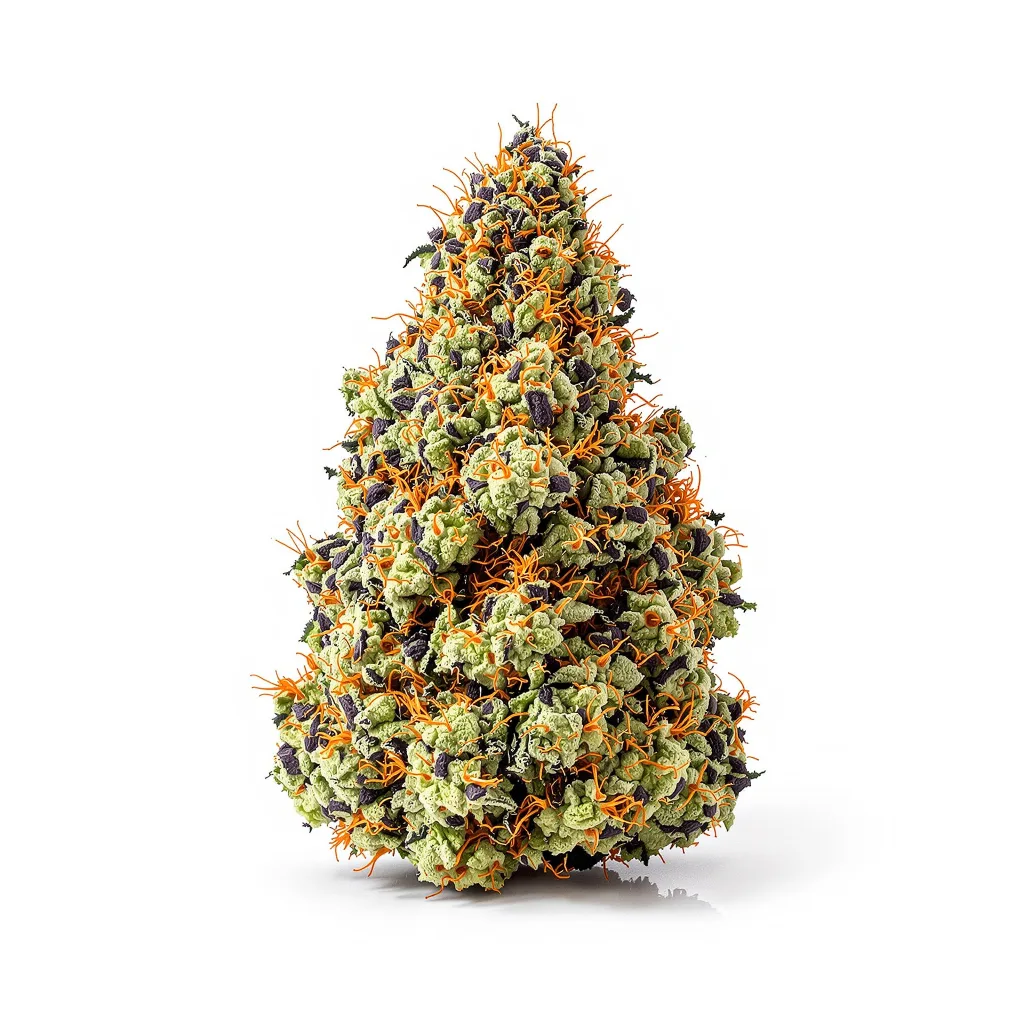 Blue Moon Rocks 72% indica / 28% sativa — fleur avec trichomes visibles
