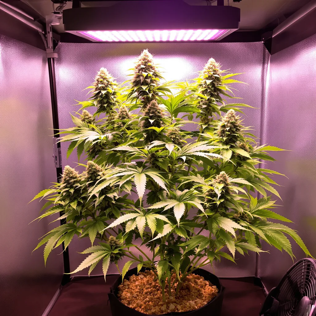 Plante de cannabis Blue Mystic en floraison — 90-130 cm féminisée