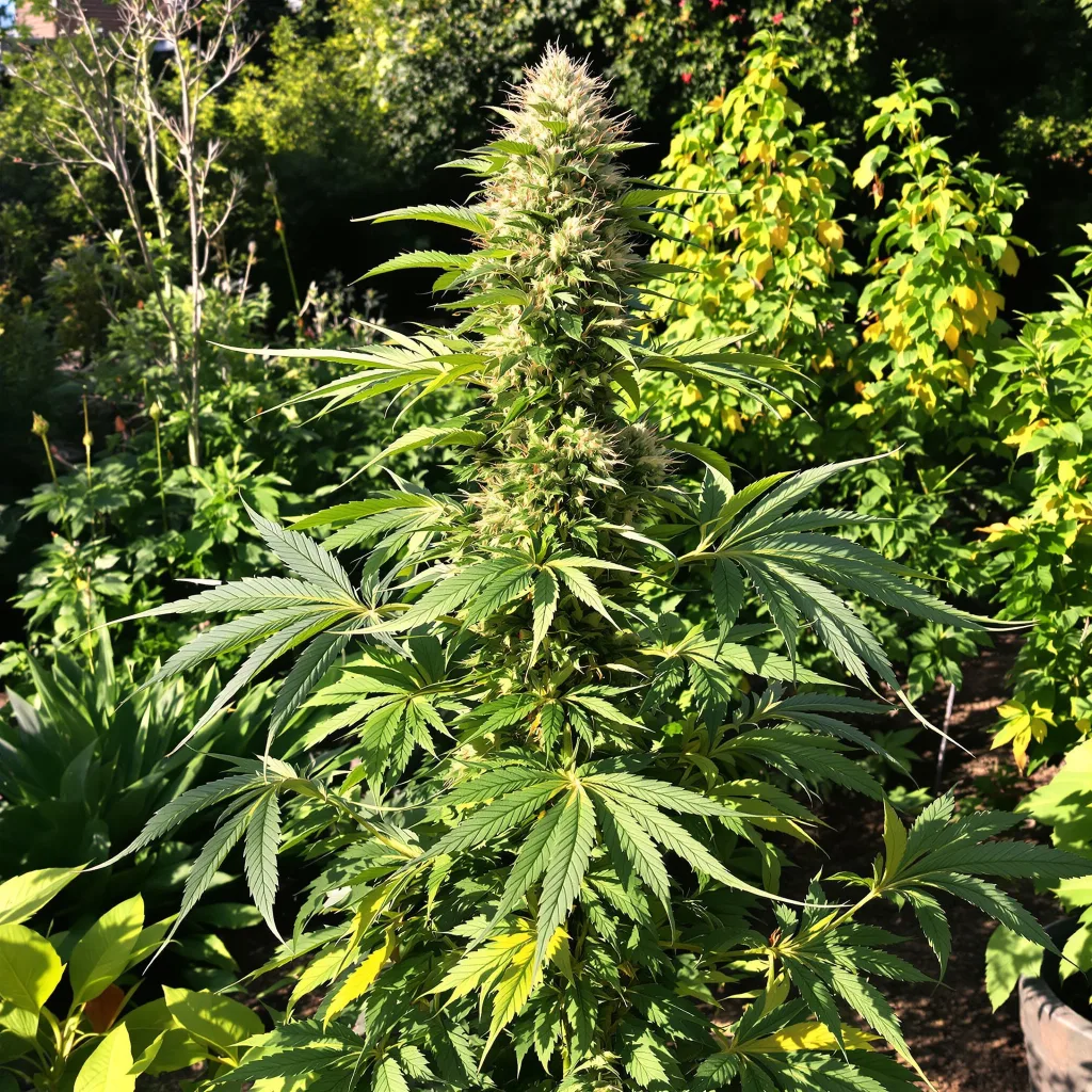 Blue Mystic 68% indica / 32% sativa — fleur avec trichomes visibles