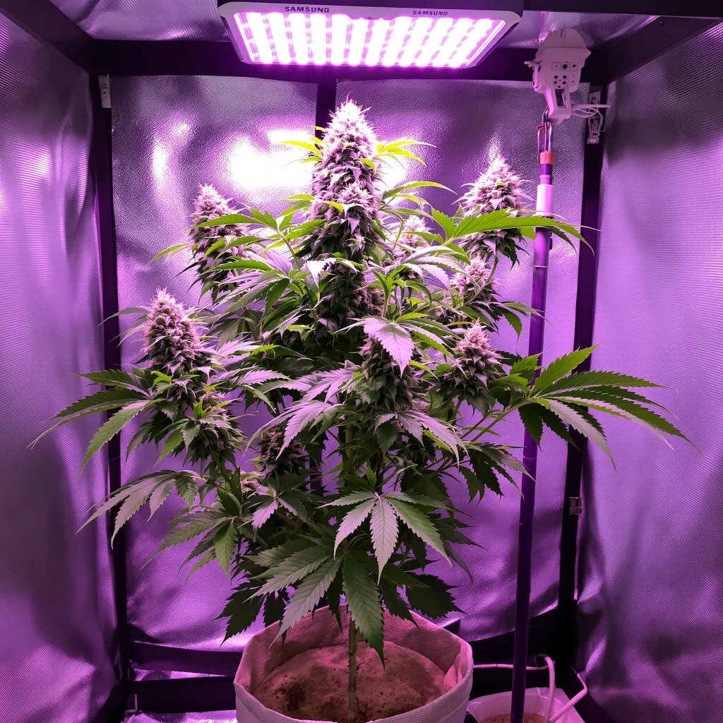 Plante de cannabis Blue Persuasion en floraison — 90-130 cm féminisée
