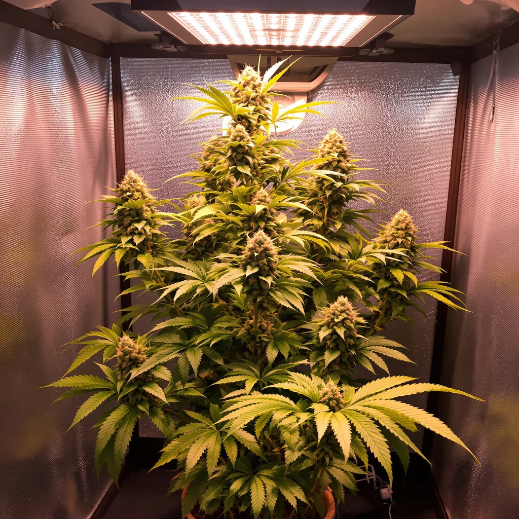 Plante de cannabis Blue Widow en floraison — 90-130 cm féminisée