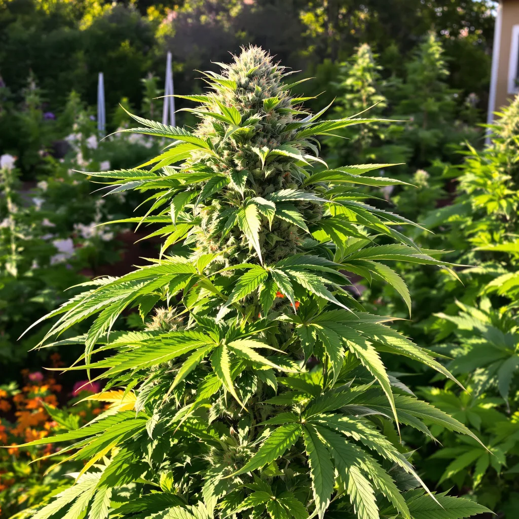 Blue Zkittlez 83% indica / 17% sativa — fleur avec trichomes visibles