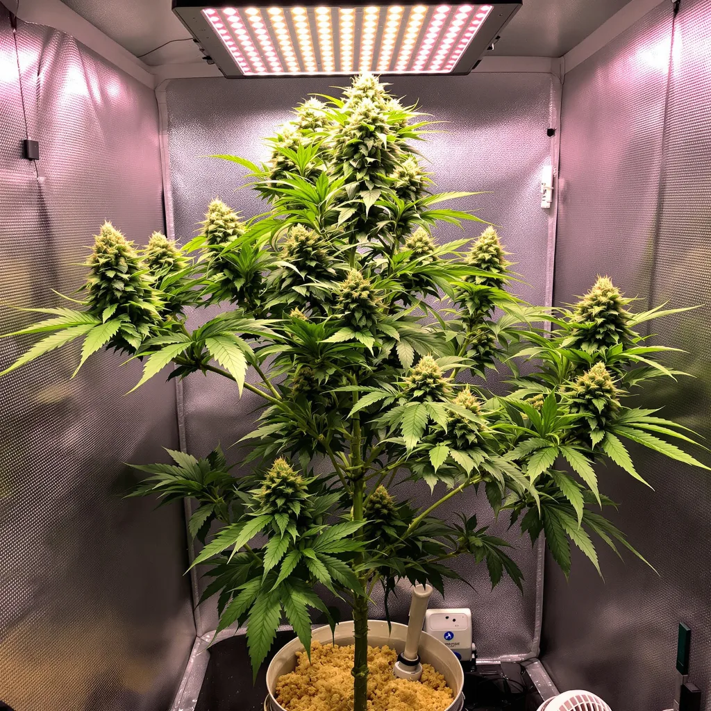 Plante de cannabis Blue Zushi en floraison — 120-180 cm féminisée