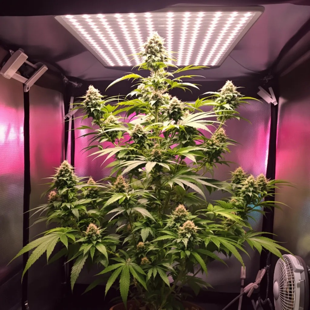 Plante de cannabis Blueberry Cheesecake en floraison — 120-180 cm féminisée