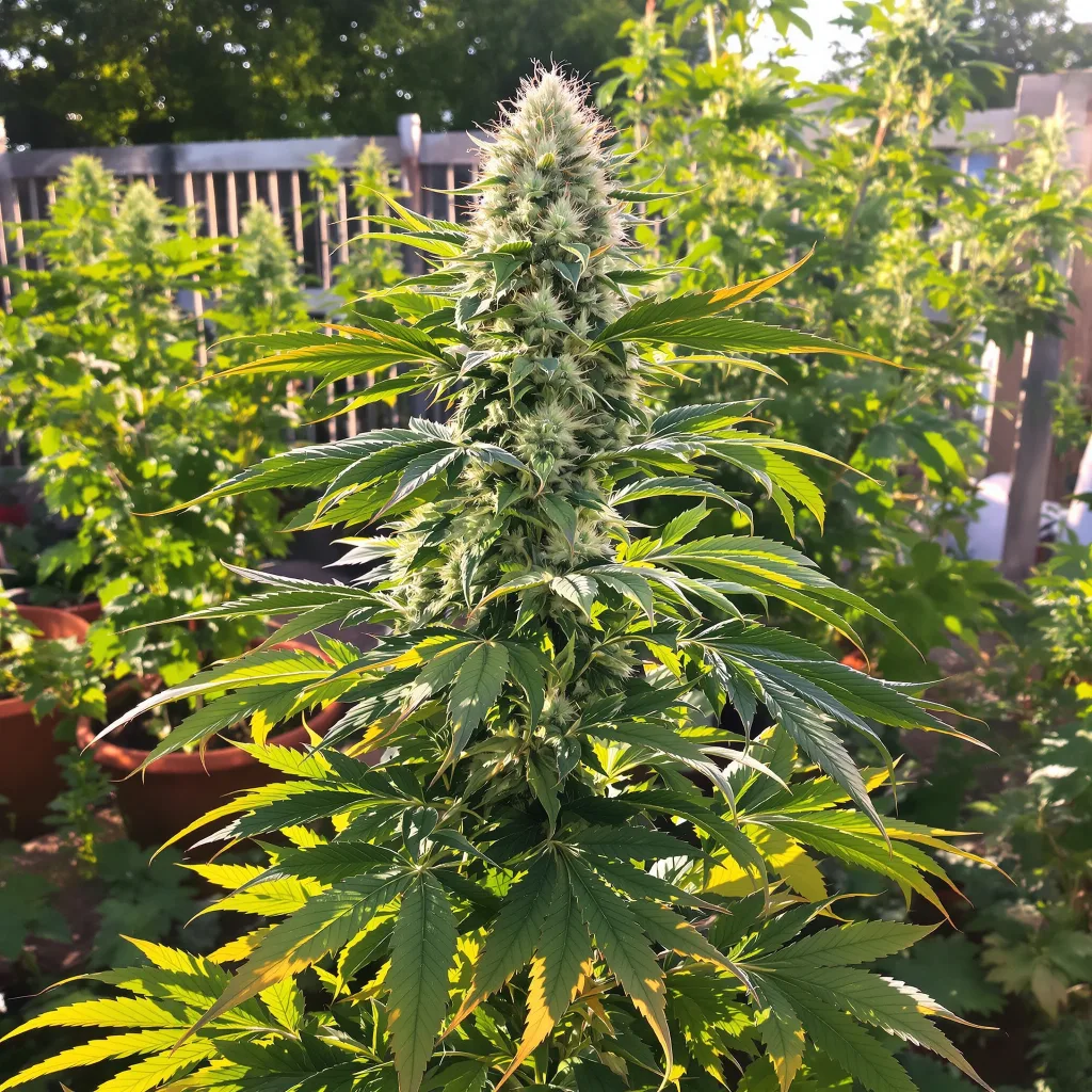 Blueberry Cheesecake 40% indica / 60% sativa — fleur avec trichomes visibles