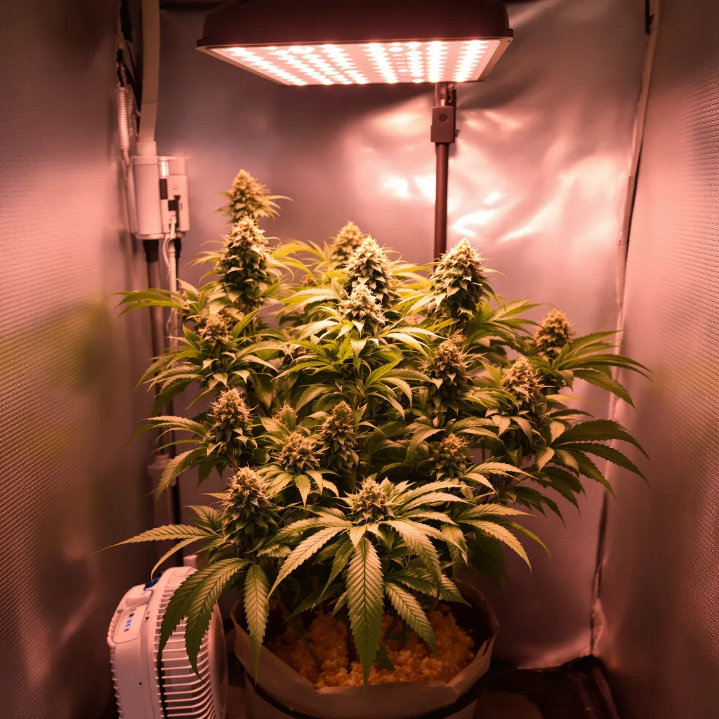 Plante de cannabis Blueberry Gusto en floraison — 90-130 cm féminisée