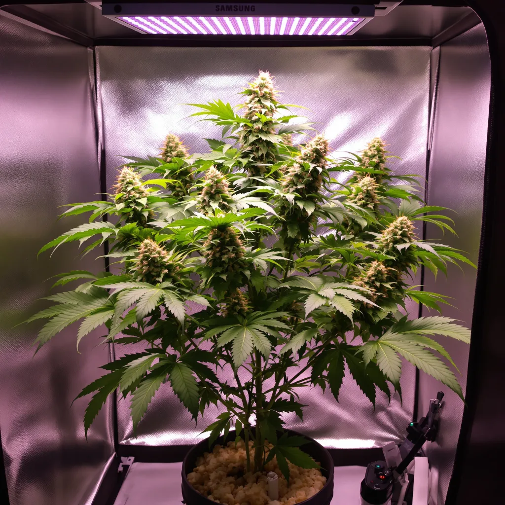 Plante de cannabis Blueberry Kush en floraison — 90-130 cm féminisée