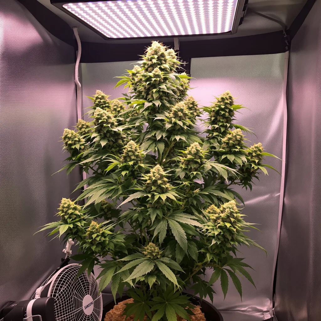 Plante de cannabis Bluniverse en floraison — 120-180 cm féminisée
