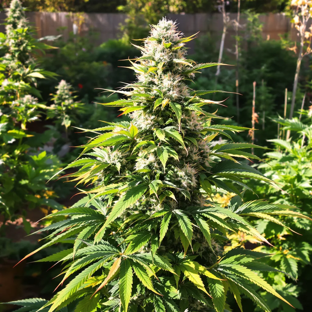 Bogart 41% indica / 59% sativa — fleur avec trichomes visibles