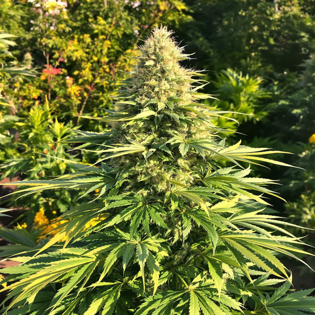 Brainwreck 40% indica / 60% sativa — fleur avec trichomes visibles