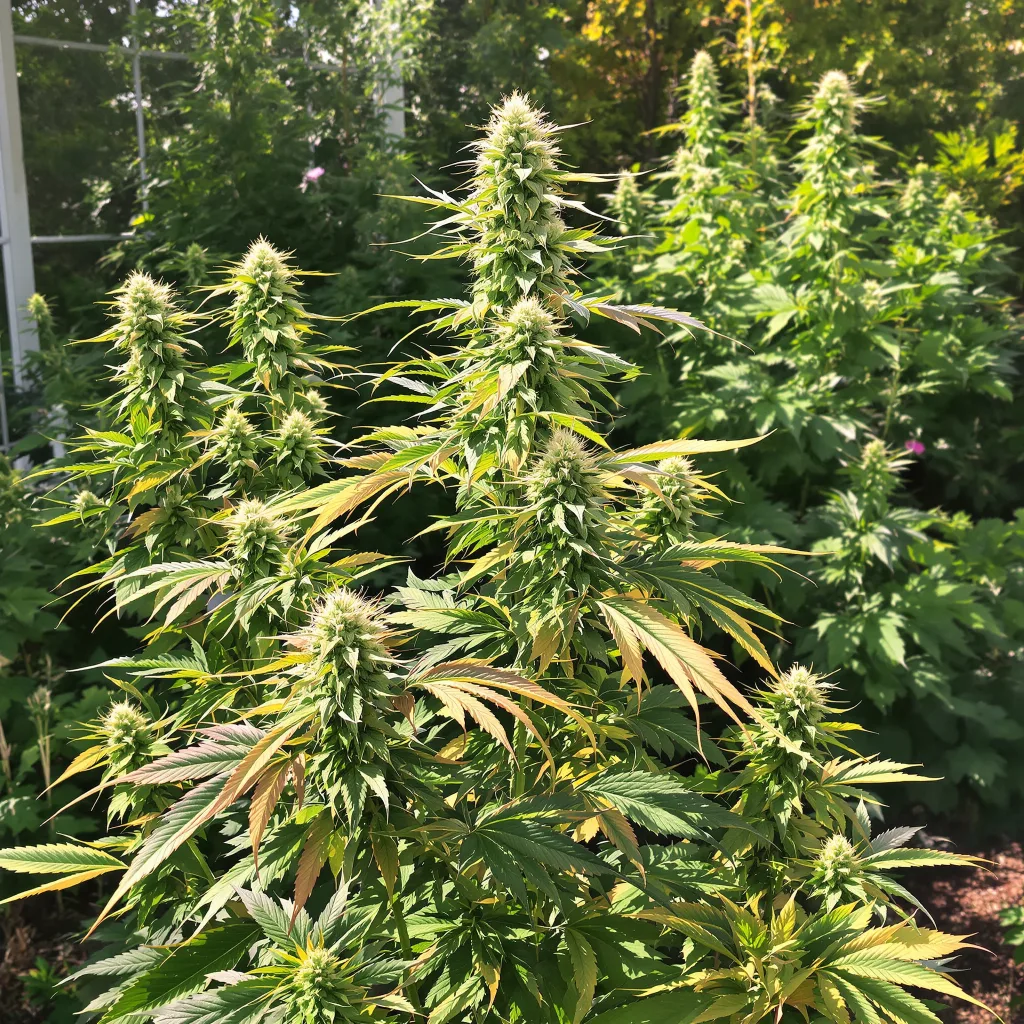 Bruce Almighty 10% indica / 90% sativa — fleur avec trichomes visibles