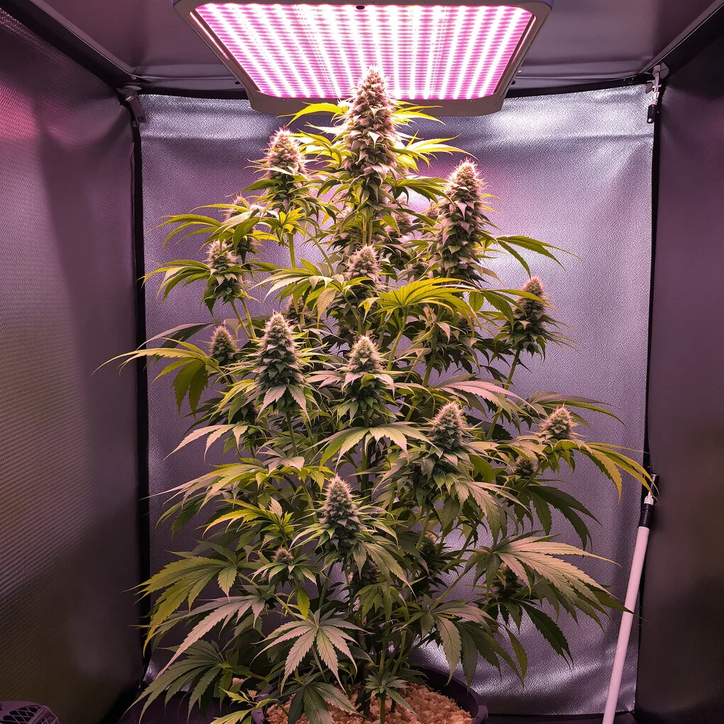 Plante de cannabis Bruce Banner #3 en floraison — 60-100 cm autofloraison