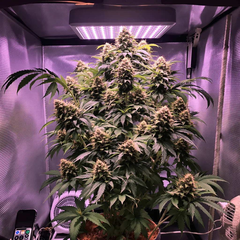 Plante de cannabis Bruce Banner en floraison — 120-180 cm féminisée