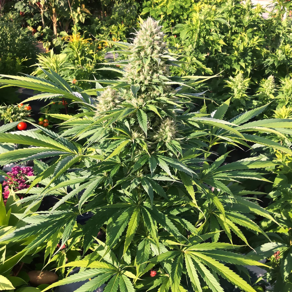 Bubba Kush 80% indica / 20% sativa — fleur avec trichomes visibles