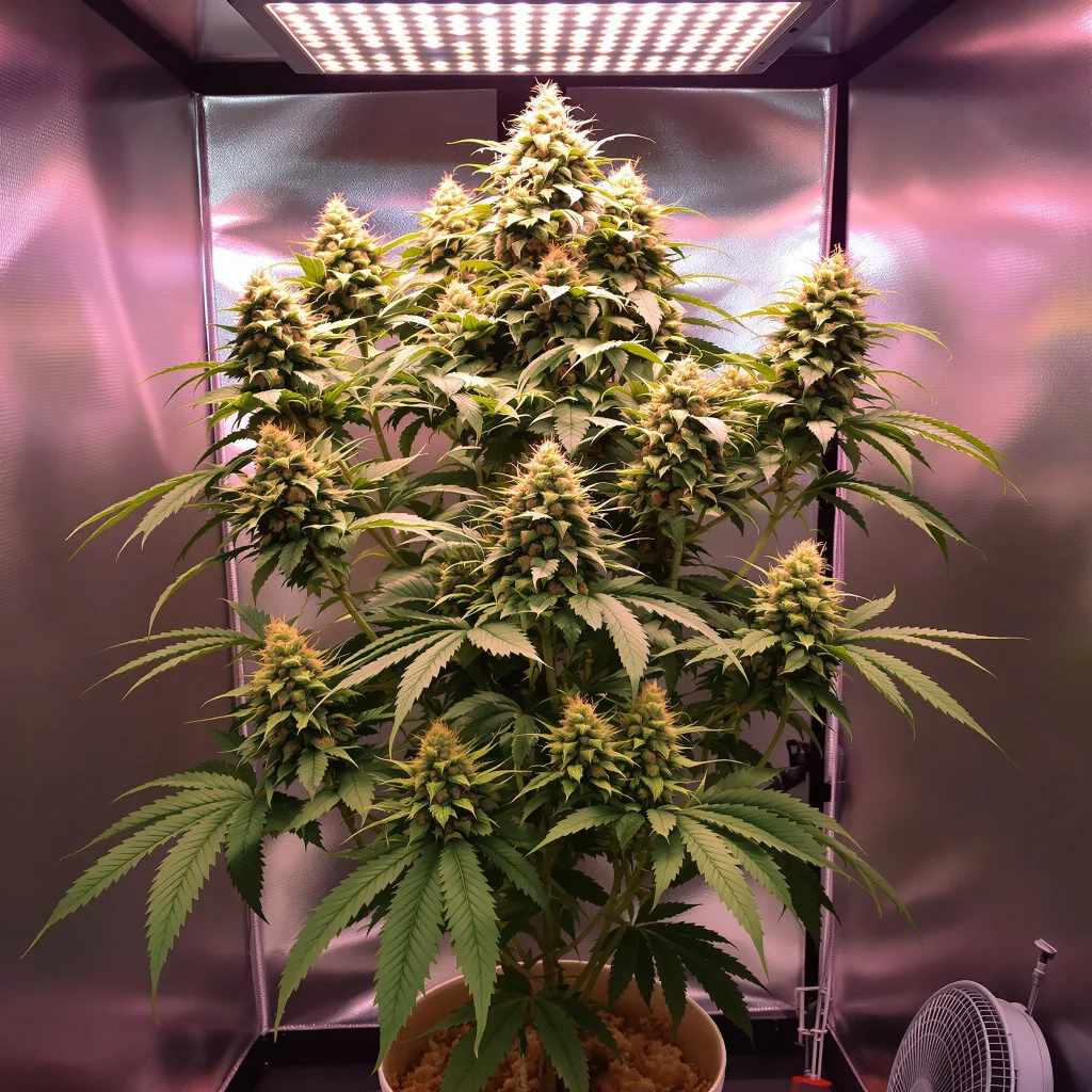 Plante de cannabis Bubbleberry en floraison — 120-180 cm féminisée