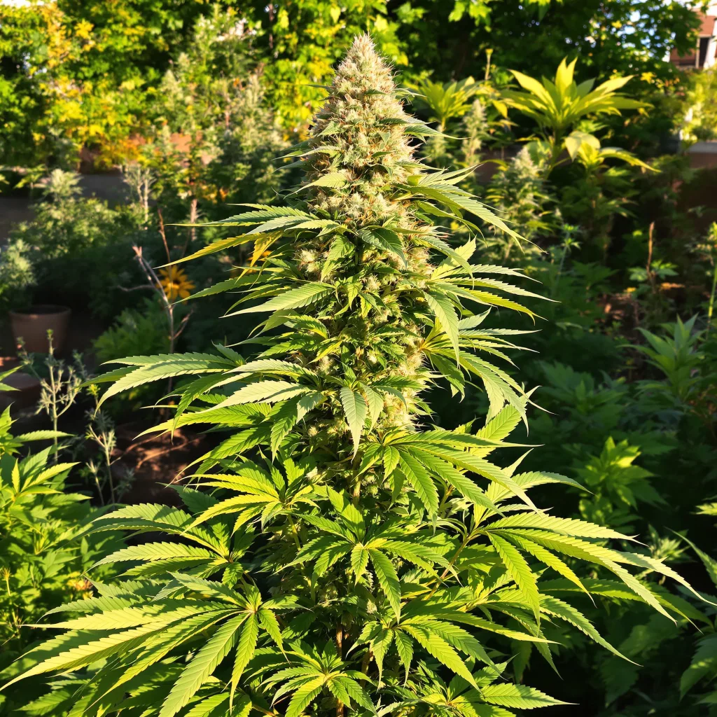 Bubblegum 59% indica / 41% sativa — fleur avec trichomes visibles