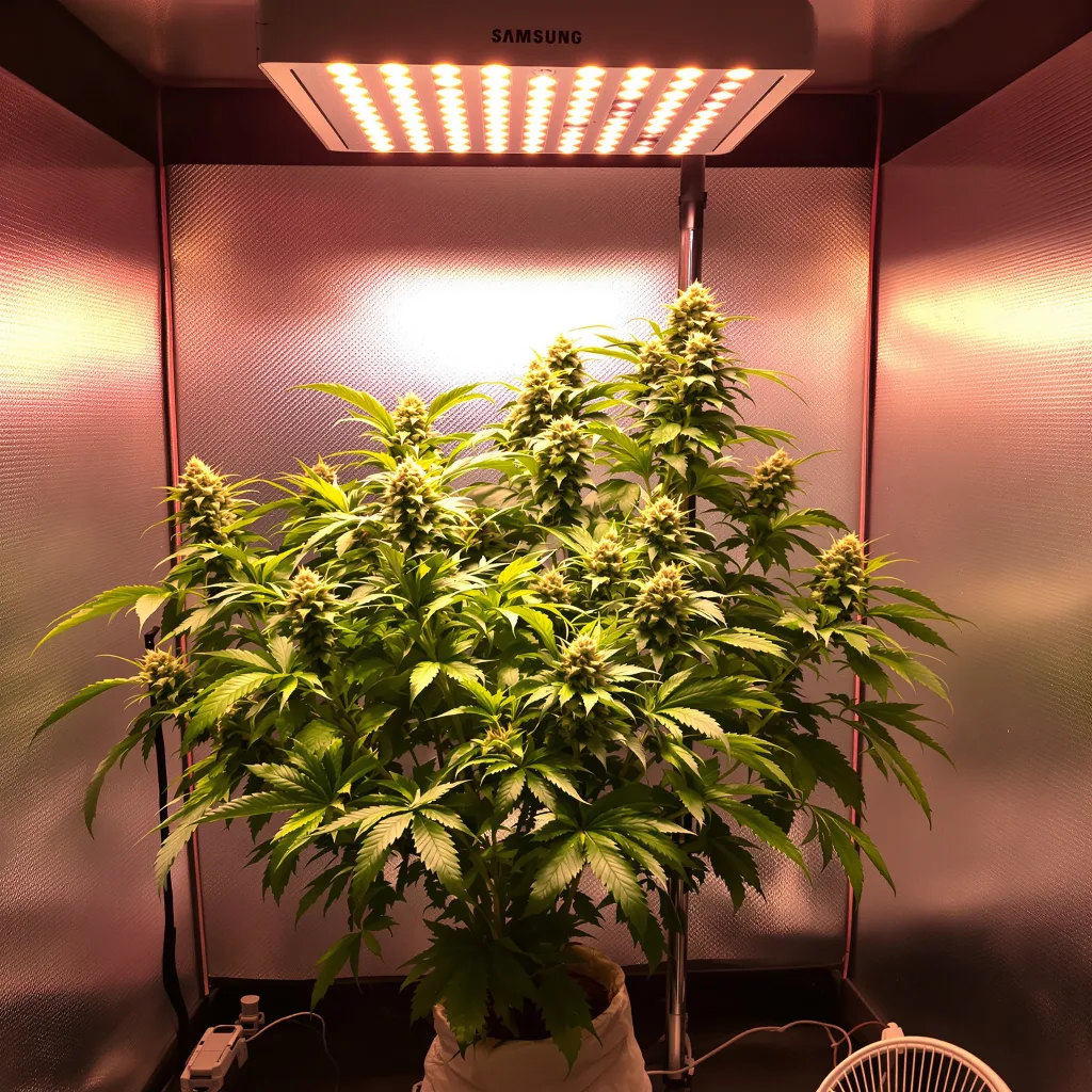 Plante de cannabis Bubblegum Kush en floraison — 90-130 cm féminisée