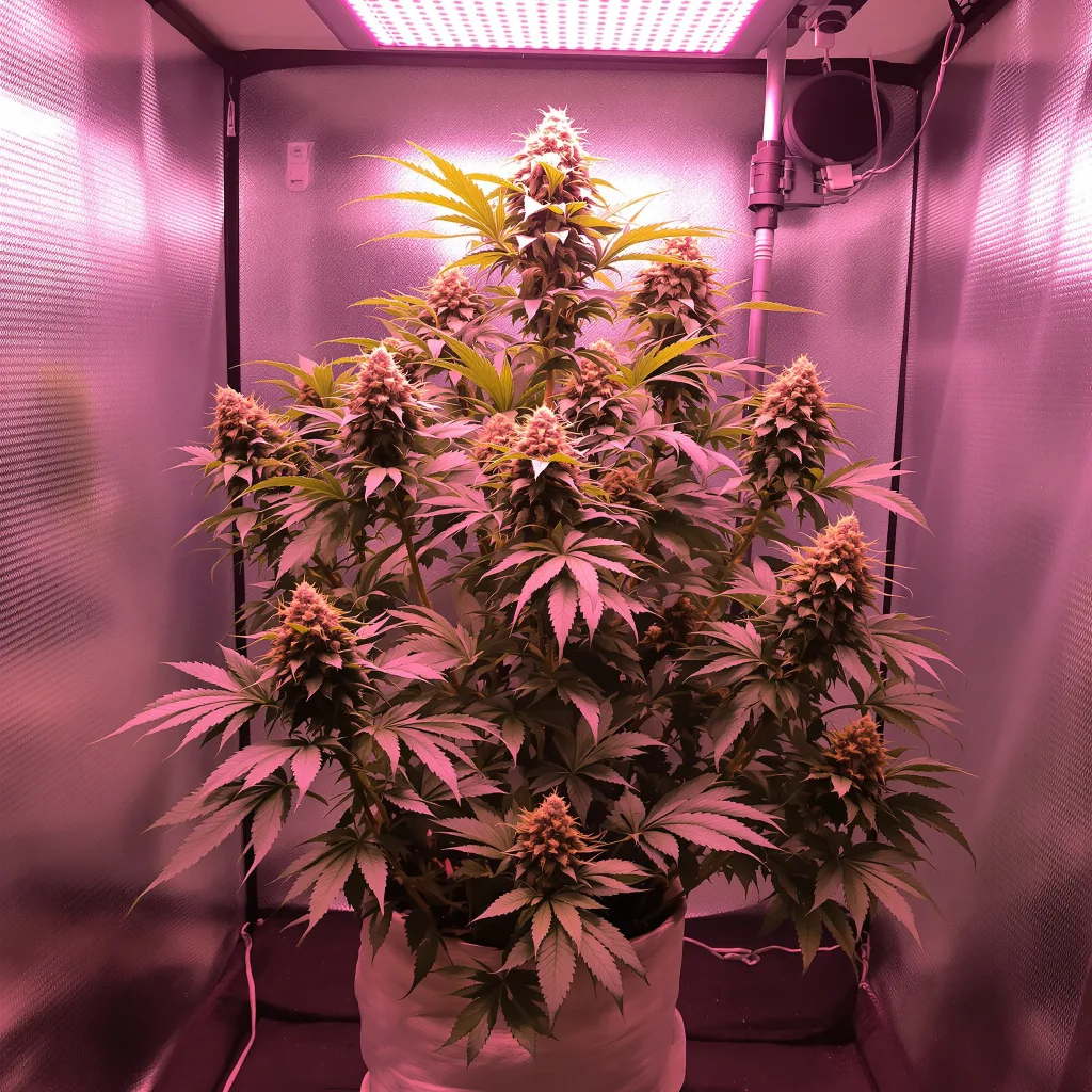 Plante de cannabis Buckeye Purple en floraison — 90-130 cm féminisée