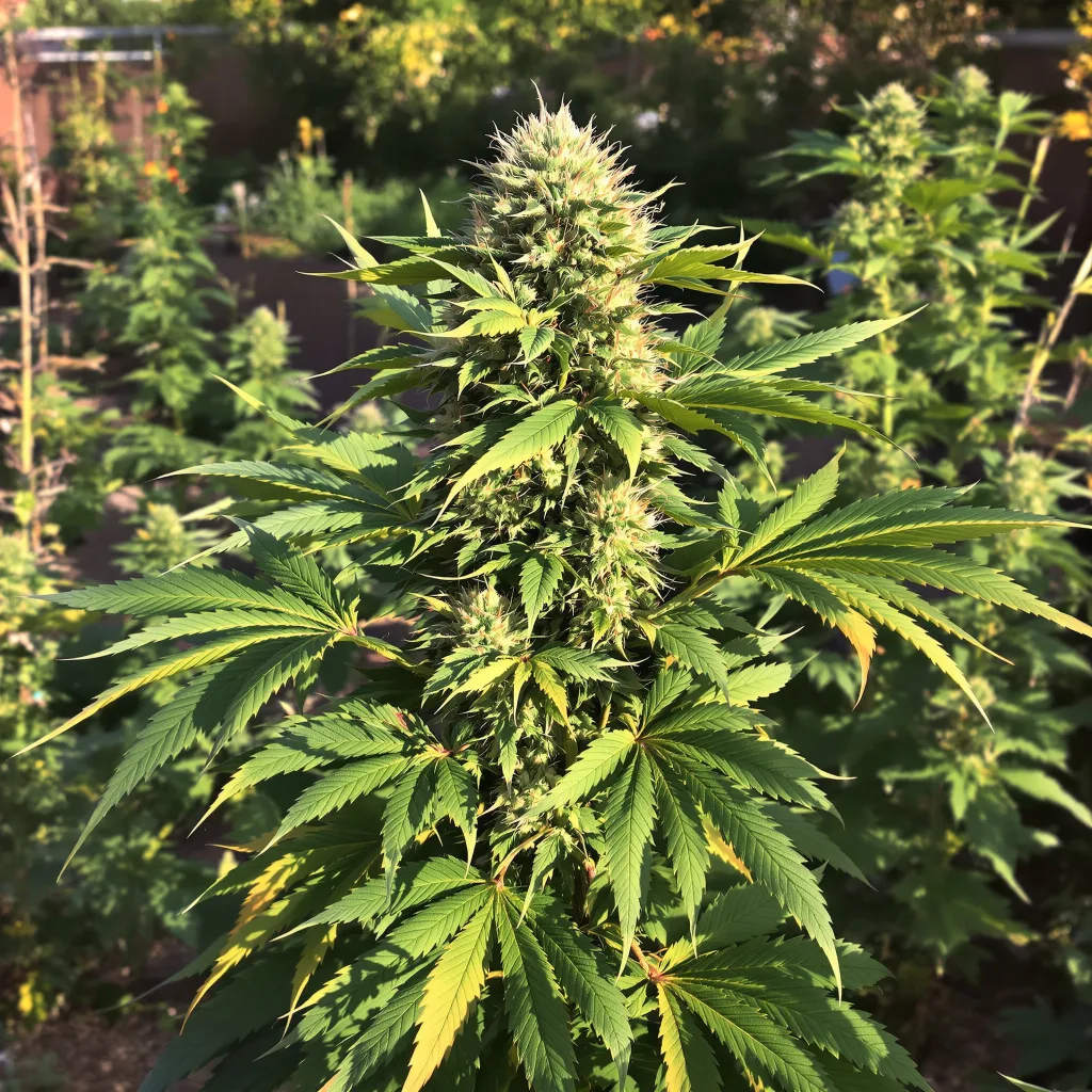 Buddha Tahoe 100% indica / 50% sativa — fleur avec trichomes visibles