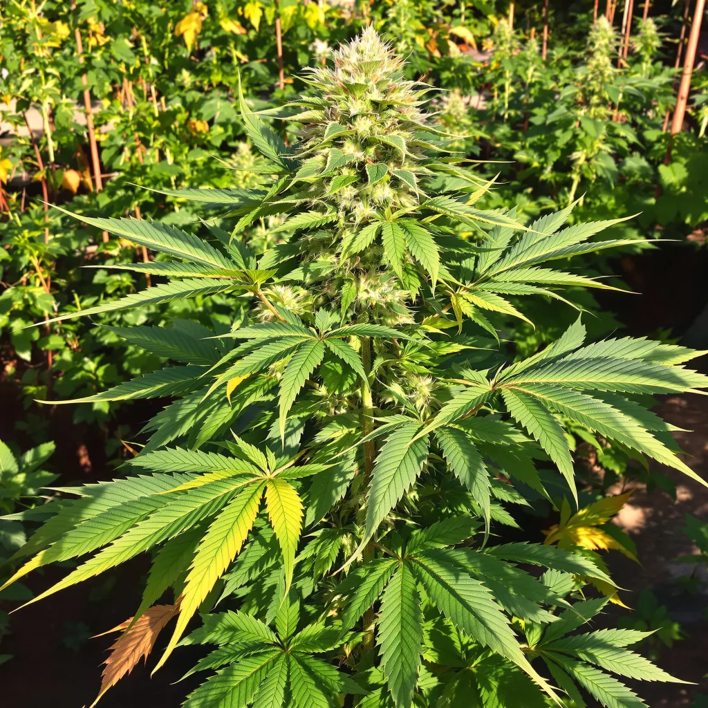 Burkle 78% indica / 22% sativa — fleur avec trichomes visibles