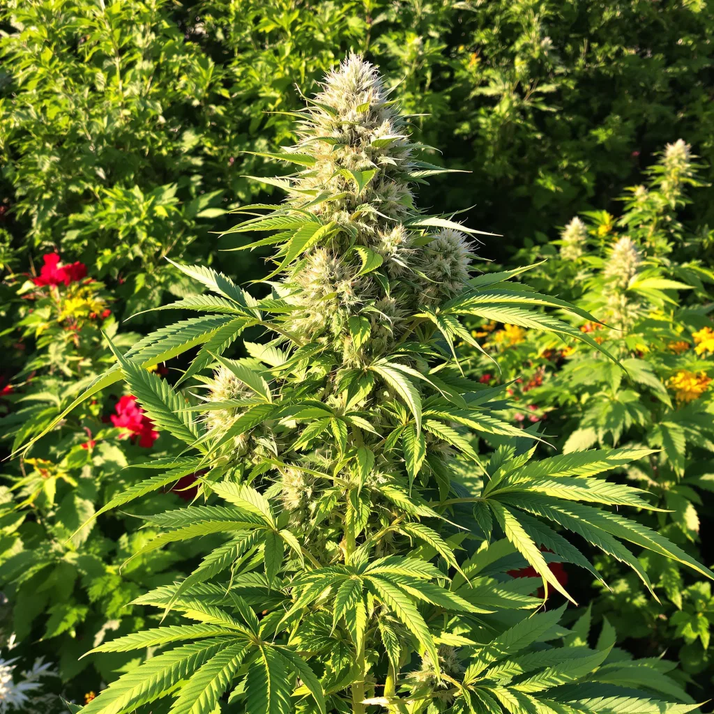 Burkle 78% indica / 22% sativa — fleur avec trichomes visibles