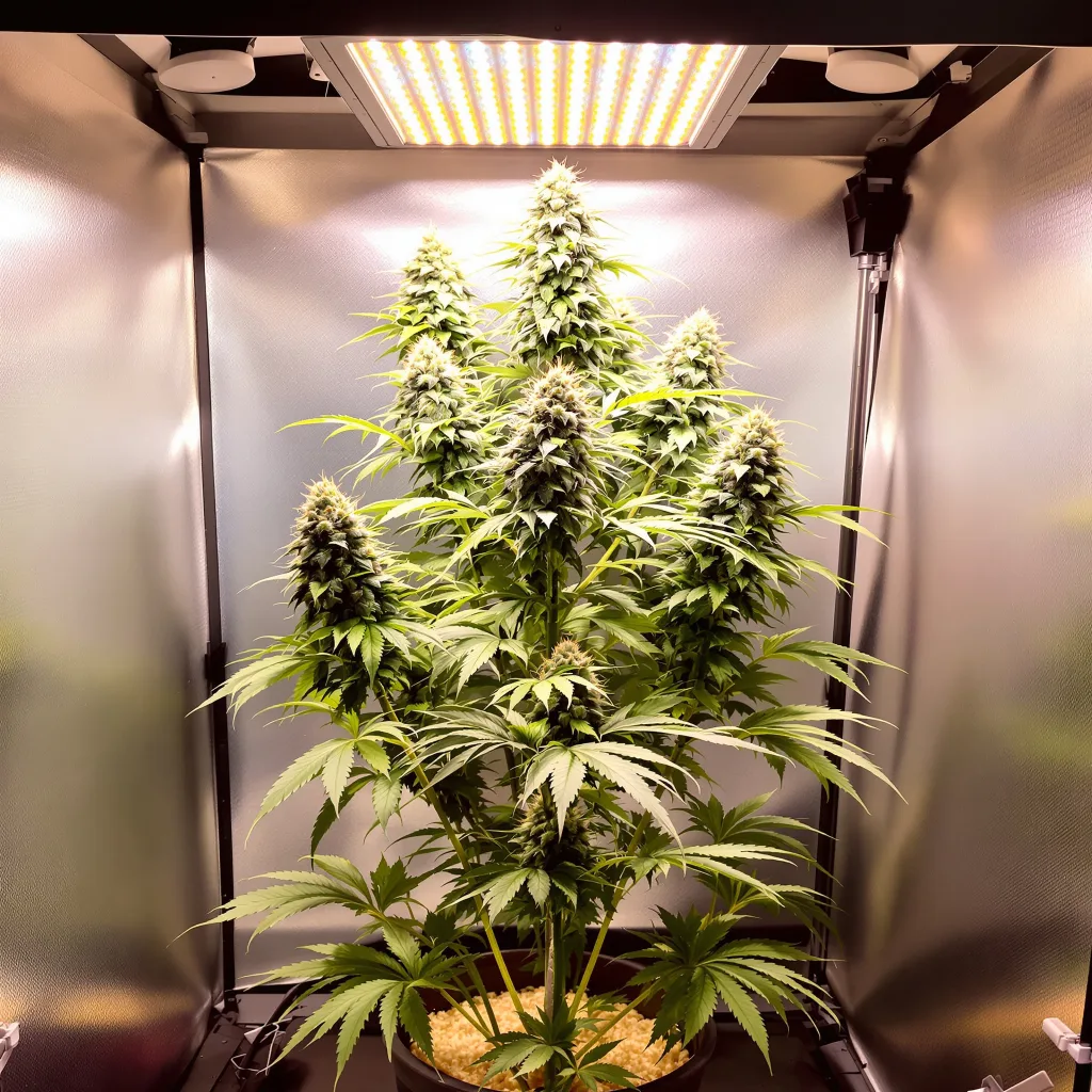 Plante de cannabis Burmese Kush en floraison — 60-100 cm autofloraison